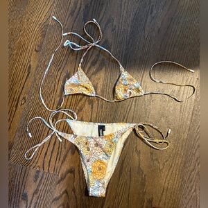 Triangl Bikini, Multicolored Floral, Top S, Bottoms M